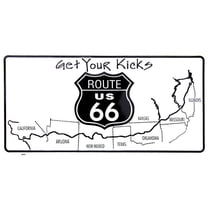 Hangtime Route 66 Get Your Kicks 6x12 License Plate
