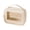 Beige, variant on Pink Windowed Makeup Bag Waterproof Toiletry Organizer with Clear View Large Capacity Handheld Bag for Travel Office Gym