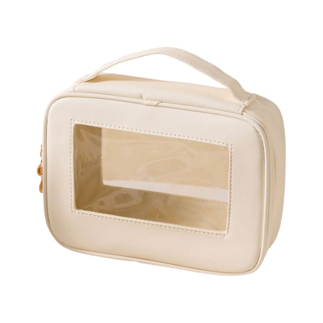 Neceser con ventana transparente,organizador de artículos de aseo impermeable,estuche de maquillaje de viaje para artículos de aseo,cosméticos,almacenamiento de baño,portátil.