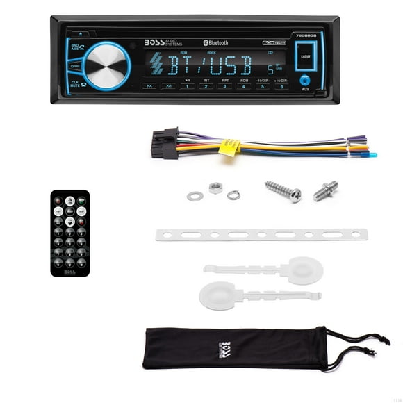 Boss Audio Systems 750BRGB Single DIN Bluetooth CD Player & Radio Car Stereo