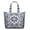 White-521, variant on Boho Chic Vintage Style Zippered Carry-On, Large Capacity Tote with Durable Handles, Artistic for Gym