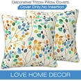 thumbnail image 3 of Throw Pillow Covers Colorful Leaves Spots Pillow Covers 20x20 Inch Set of 2 Boho Floral Throw Pillows Decorative Pillow Cases Cushion Covers for Bedroom Livingroom Sofa Farm House, 3 of 6