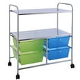 thumbnail image 2 of Gymax Chariot de Rangement Roulant Étagère en Métal 4 Tiroirs Mobilier de Bureau à Domicile, 2 of 6