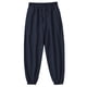 thumbnail image 3 of Pantalones largos para hombre, de color liso, con bolsillo y cordón, informales, juveniles, versátiles, deportivos, de gran tamaño., 3 of 8