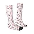 thumbnail image 3 of Picia Women Crew Soft Moisture-wicking Socks Rabbit And Carrot Pattern Design Cotton Socks, One Size fit All, 3 of 9