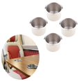 thumbnail image 1 of 4pcs Drink Holder Universal Cup Drink Holder Can Stand Bracket Stainless Steel Drop In Drink Cup Holder for Poker Table Couch, 1 of 5