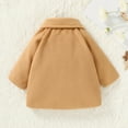 thumbnail image 3 of Happy Town Toddler Baby Girls Clothes Fall Winter Long Sleeve Outerwear Coats Baby Kids Button Jacket, 3 of 8