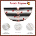 thumbnail image 3 of Rateoe Ladybugs on Black and White Striped Pattern Christmas Tree Skirt with Ties , Christmas Tree Decorations, Farmhouse Christmas Decor Xmas Holiday Decorations-36", 3 of 6