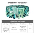 thumbnail image 5 of XMXT Waterproof Round Table Cloth, Abstract Electronic Patterns Tablecloth Polyester Table Cover for Home Kitchen Dining Party Room Decor, 60 inches, 5 of 8