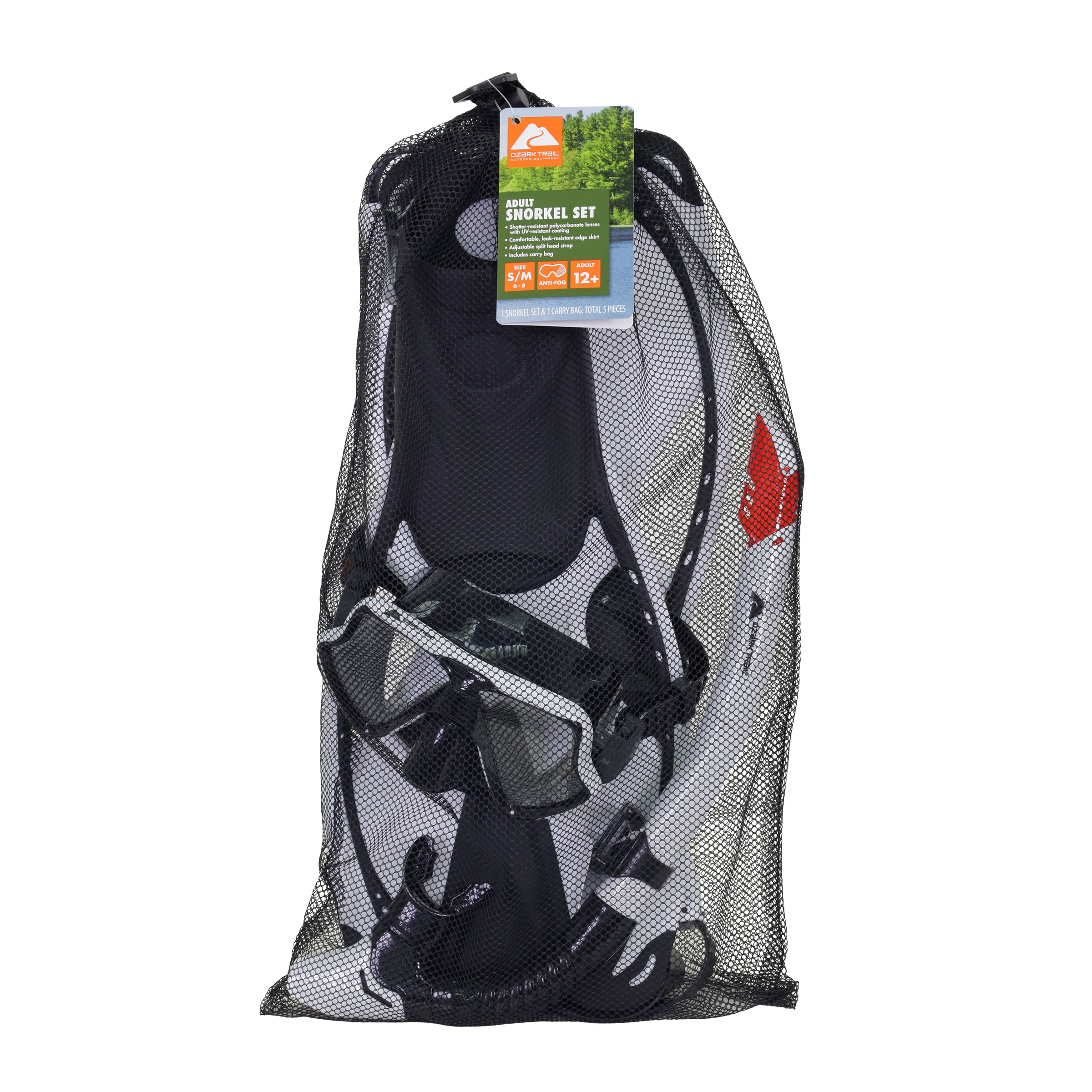 Ozark Trail Adult Snorkel Set, S/M