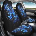 thumbnail image 3 of Uorisanigo Blue Butterflies Car Seat Covers 2 Pcs, Waterproof Universal Front Seat Protector, Easy to Install Automobile Interior Decorate Accessories Universal Fit for Car SUV Trucks, 3 of 7