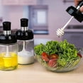 thumbnail image 5 of Sauce Jar Transparent Glass Combination Spoon With Lid Canisters Storing Seasoning Spices Salt Sugar, 5 of 5