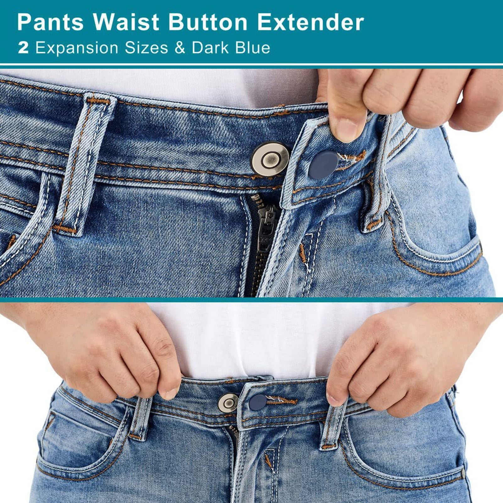 12pcs/set Pants Waist Extender Good Stretchability Waist Extension No  Sewing