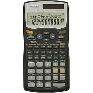 SHARP EL506WBk Scientific Calculator, Compact Design, Black