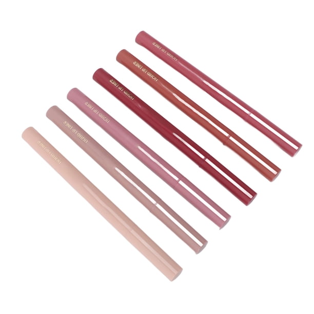 Marcador De Delineador De Labios, 6 Colores De Larga Duración, 0,6 Ml, Delineador De Labios Líquido De Secado Rápido Para Citas