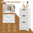 thumbnail image 6 of Giantex Bathroom Storage Cabinet, Space-saving Slim Storage Organizer, Freestanding Wooden Narrow Floor Cabinet, White, 6 of 8