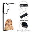 thumbnail image 2 of WIRESTER Shockproof Soft Rubber Cover Case for Samsung Galaxy S26 Ultra 6.9" 2026, Floppy Ears Brown Bunny Rabbit, 2 of 5