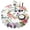 flowers-255, variant on Round Tablecloth Flowers Spring Summer 60 x 60 Inch Round flower Table Cover for Party Dinner
