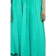 thumbnail image 5 of Bimba Women's Long Maxi Skirt With Contrast Border Boho Skirt With Elastic Waist, 5 of 8