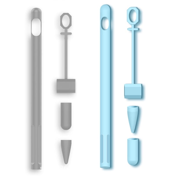 Paquete de 2 fundas de silicona compatibles con Apple Pencil 1st Gen, empuñadura protectora suave antideslizante Zhivalor CPB-SSW1516-4