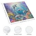 thumbnail image 3 of WYYP Dolphins Corals Cloth Napkins Reusable Machine Washable Fabric for Events 2 PCS, 3 of 7