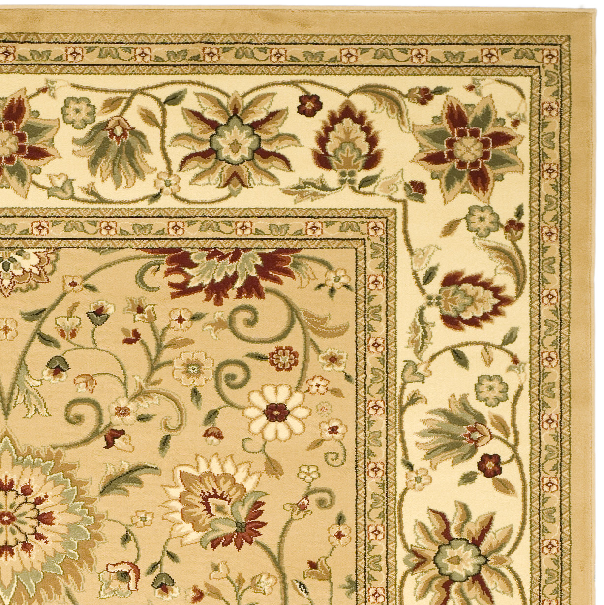 SAFAVIEH Lyndhurst Victoria Traditional Floral Runner Rug, Beige/Ivory, 2'3" x 8' - image 5 of 6
