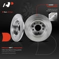 thumbnail image 5 of A-Premium 10.95 inch(278 mm) Rear Solid Disc Brake Rotors + Ceramic Pads Kit Compatible with Select Saab Models - 9-3 2004 2005 2006 2007 2008 2009 2000 2011, 9-3X 2010-2011, L4 2.0L, 6-PC Set, 5 of 8