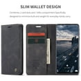 thumbnail image 6 of SaniMore Case for Samsung Galaxy A73 5G 6.7" 2022, Premium PU Leather Magnetic Cover Card Slots Cash Pocket Flip Kickstand Shockproof TPU Shell Full Protective Business Retro Case, Black, 6 of 10