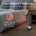 thumbnail image 4 of Lasko Ellipse Ceramic Tower Heater for Home with Tipover Switch, Child Lock, Digital Display, Thermostat, Wide Oscillation, Remote, Timer, For Bedroo, 4 of 8