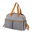 thumbnail image 4 of Bolsa Organizadora para Pañales, Bolso de Hombro Versátil, Elegante Bolsa para Pañales, Botella para Pañales Al Aire Libre, Regalos de Viaje para Baby Gris, 4 of 9