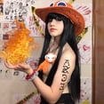 thumbnail image 3 of Disfraz de Cosplay de Anime Portgas D * Ace BANYUO Sombrero Plano Unisex, 3 of 4