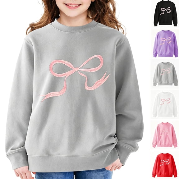 Piuwrlz Kids Cute Pattern Sweatshirts for Girls No hat Hoodies Long Sleeve Pullover White Size 11-12Years