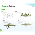 thumbnail image 6 of Quictent Pop up Canopy 12 x 12, One Person Set up Portable Instant Folding Shelter, Outdoor Canopy Tent with Extra Shade for Backyard, Patio, Party - Beige/Green, 6 of 7