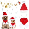 thumbnail image 1 of Disfraz de Navidad para perro gato, trajes de Navidad para mascotas, disfraz de gato de Navidad, disfraz de perro de Navidad, disfraz de Navidad para Navidad, fiesta, cumpleaños (A), 1 of 5