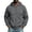 Gray, variant on FRSASU Men's Zip Up Plain Hooded Sweatshirts Casual Long Sleeve Fleece Hoodie with Kangaroo Pockets White