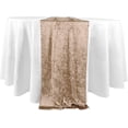 thumbnail image 5 of Koyal Wholesale Premium Crushed Velvet Table Runner, 12 X 108 inch, Champagne, 5 of 5