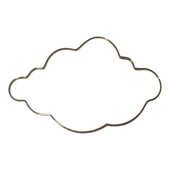 WINDLAND Dream Catcher Metal Hoops Irregular Cloud Elk for Cat Animal Shaped Macrame Craft Catcher Iron Rings DIY Wind Chime Hanging Decor Accessory