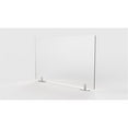 thumbnail image 1 of Pemberly Row Plastic 24"x42" Partition Extender with Tape in Frosted White, 1 of 4