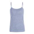 thumbnail image 3 of Women Modal Adjustable Strap Built In Bra Padded Vest Camisole Tank Tops, 3 of 6