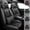 Black+Gray, variant on Car Seat Cover for Chevrolet Cruze Malibu Cobalt Tracker Prizm Impala, Wear-resistant 5 Seats Full Set Pu Leather Seat Cushion Protector Black+Red