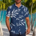 thumbnail image 2 of Plus Size Hawaiian Printed Shirts Lapel Collared Shirt Pullover Sweater Blouses Loose Fit Ultra Soft Textured Athletic Stretch Tunics Tops Quick Dry Tee Shirt Trends Lightweight Blouses, 2 of 6