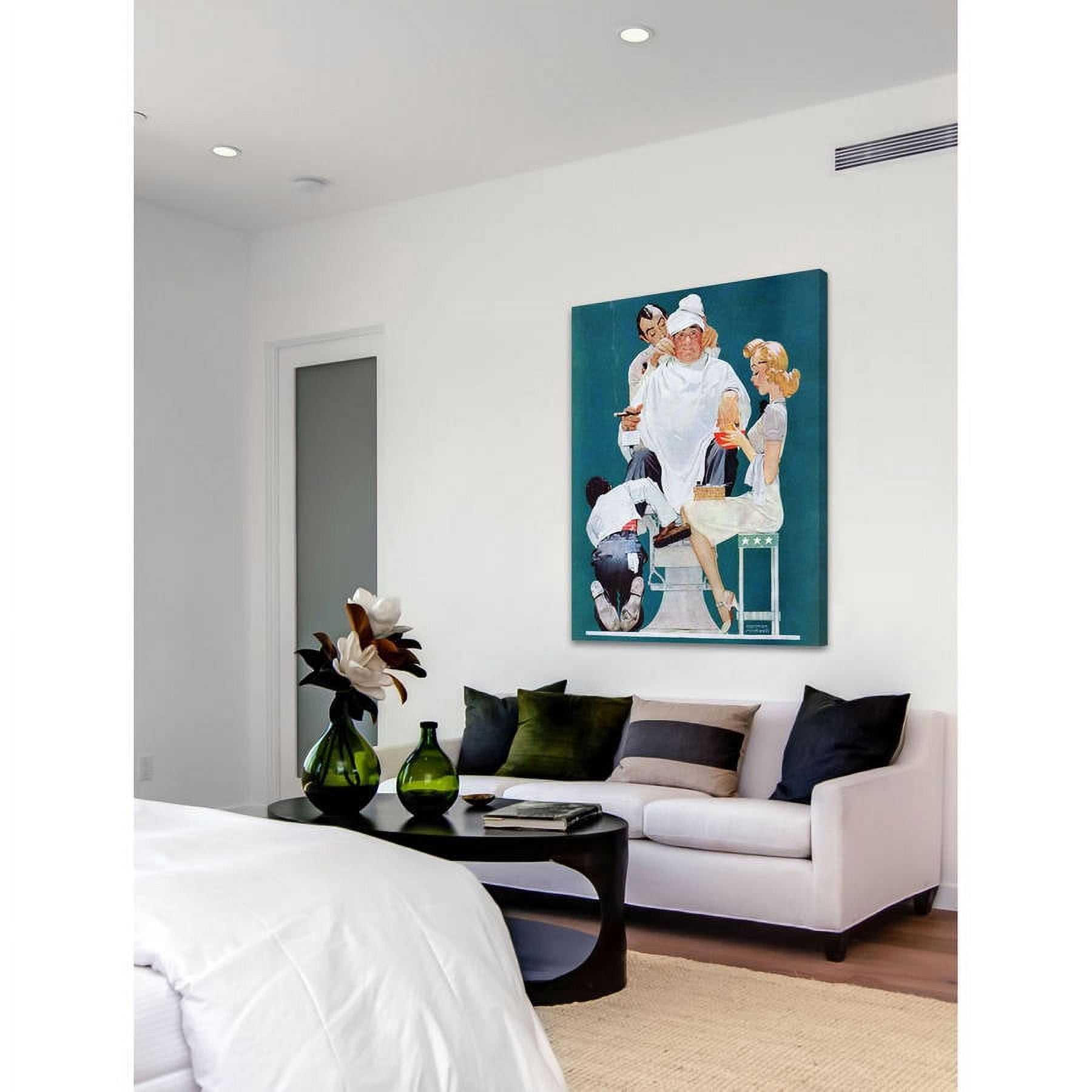 Marmont Hill "Full Treatment" by Norman Rockwell Painting Print on Canvas
