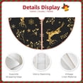 thumbnail image 5 of Kll Christmas Gold Deers1 Christmas Tree Skirt ,Party Decorations Farmhouse For Christmas Decorations Holiday Party, 5 of 8