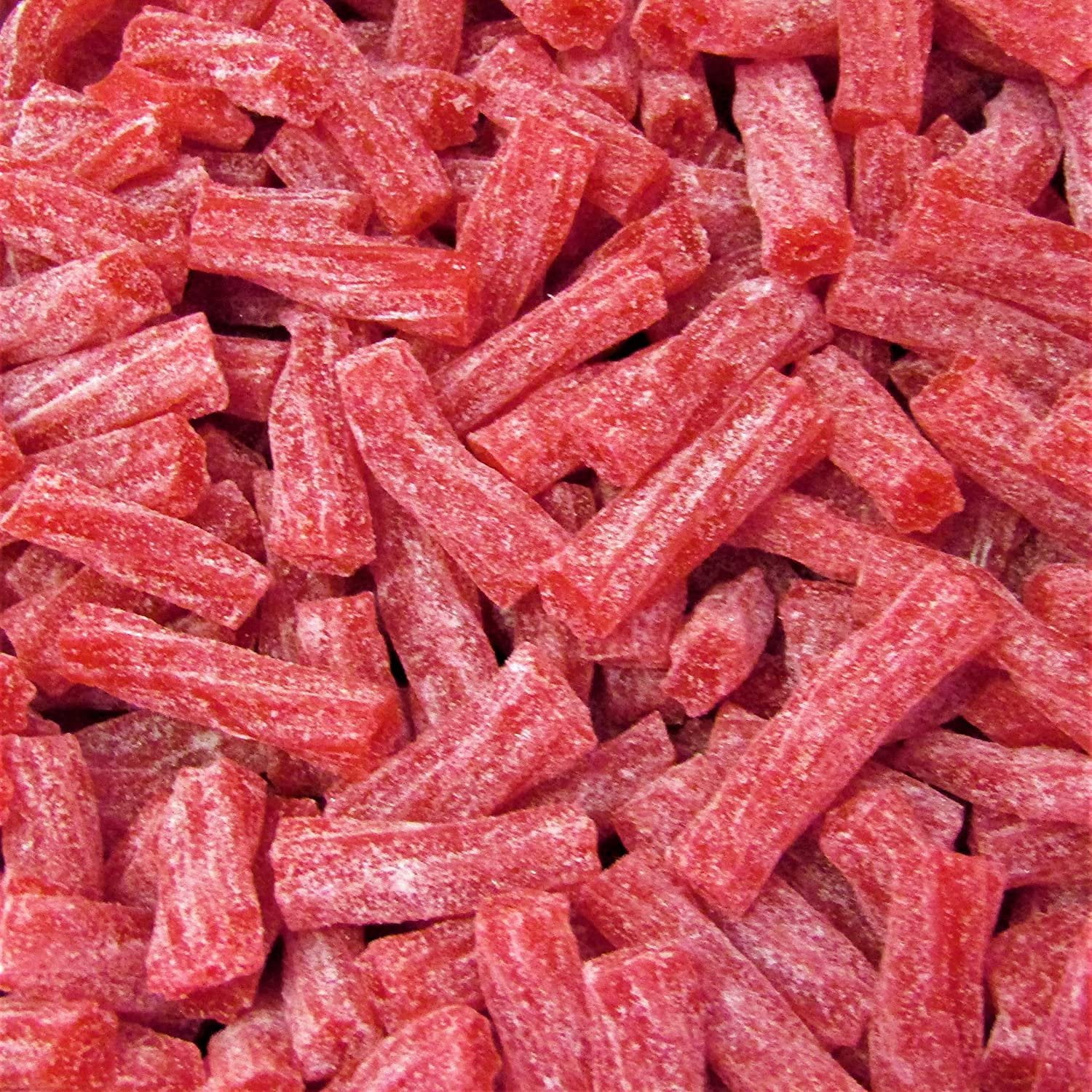 Sweet & Sour Strawberry Licorice Bits by Its Delish, 2.5 LBS 40 Oz Jumbo Container Jar  Chewy Red Strawberry Lightly Sour Candy Twists  Great Gifts Party Sweets  Made in USA, Vegan, Kosher