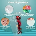 thumbnail image 4 of Clear Plastic Reclosable Zipper Bags, 2 Mil Poly Jewelry Bags, 1000 Count, 3 x 10 in, 4 of 6