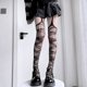 thumbnail image 2 of Medias de rejilla largas y sexys para mujer, medias de estilo gótico de murciélago, Harajuku Emo, medias de malla alternativa, lencería, ligas altas para el muslo, 2 of 4