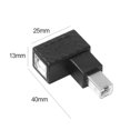 thumbnail image 4 of Adaptador Usb B Adaptador de extensión USB 2.0 tipo B macho a hembra Convertidor de 90 grados en ángulo recto Tmvgtek Para estrenar, 4 of 4
