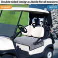 thumbnail image 3 of Ettsollp Golf Cart Seat Cover Soft Velvet Surface Golf Cart Seat Towel Blanket with Non-Slip Bottom for Most Club Car Cart Accessory, 3 of 8