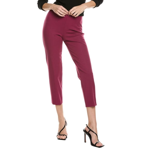 Piazza Sempione womens Audrey Wool-Blend Pant, 40, Purple