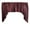 Burgundy, variant on Shiny Satin Solid Swag Window Valance 72" Wide / 36" Tall